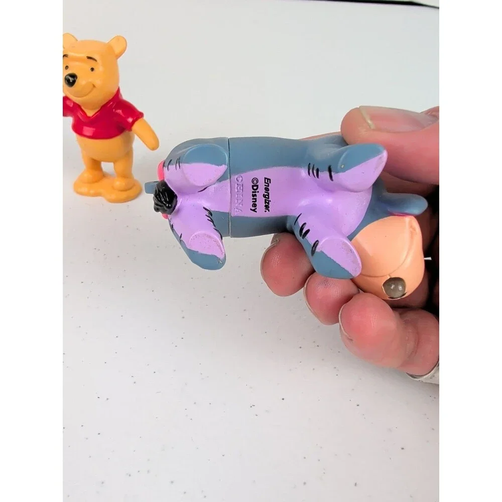 Disney Winnie the Pooh PVC 2003 & Eyeore Energizer Light Lot
